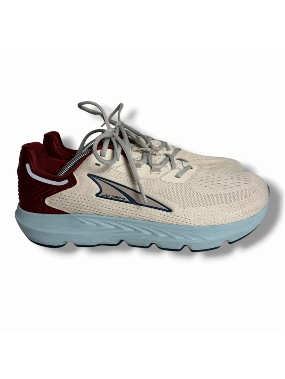 Altra Provision 7 Mens Size 11 Running Athletic Sneakers Cream Red NO INSOLES